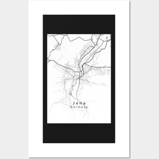 Jena Germany City Map Posters and Art